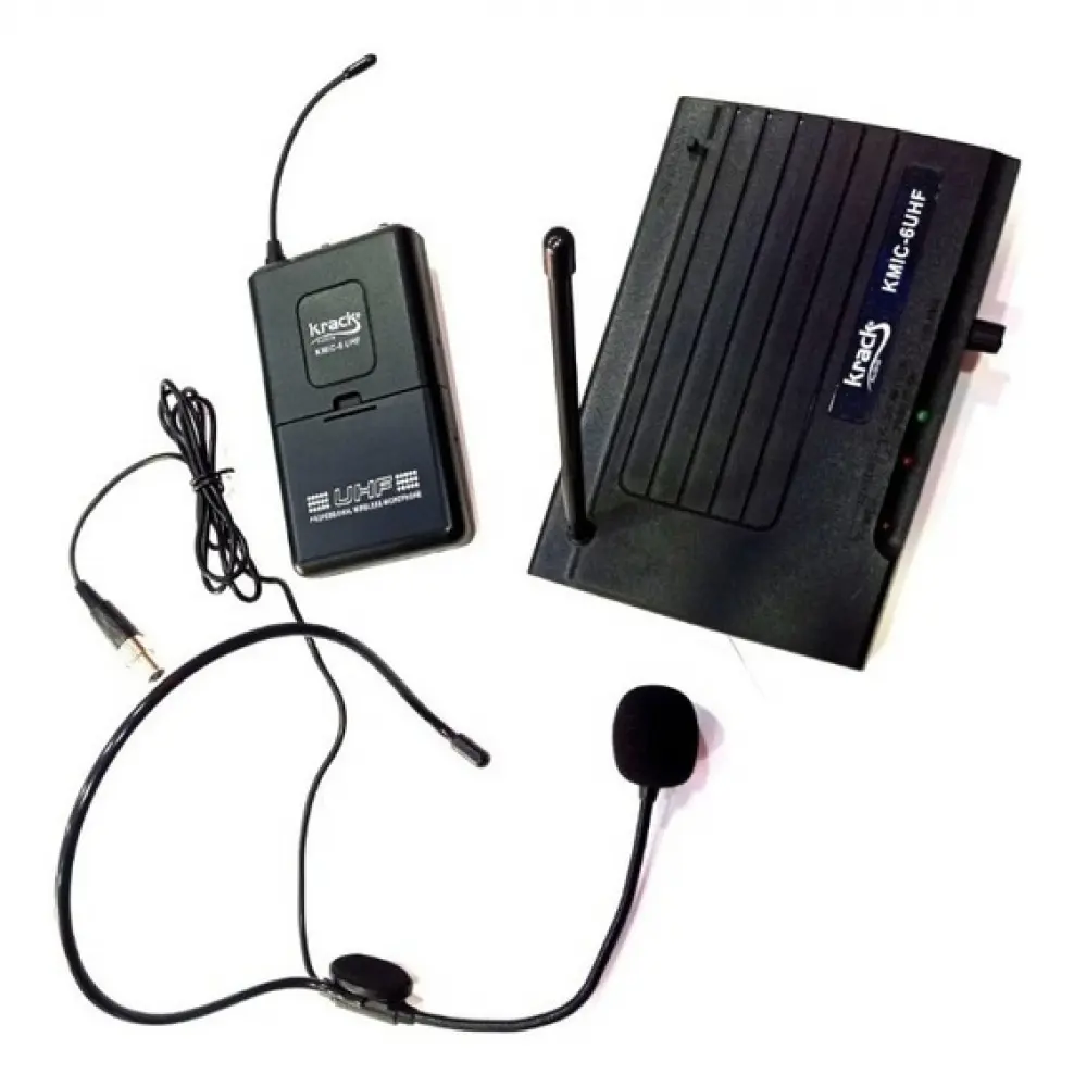 [KMIC6UHF] Krack KMIC6UHF Micrófono Inalámbrico de Diadema