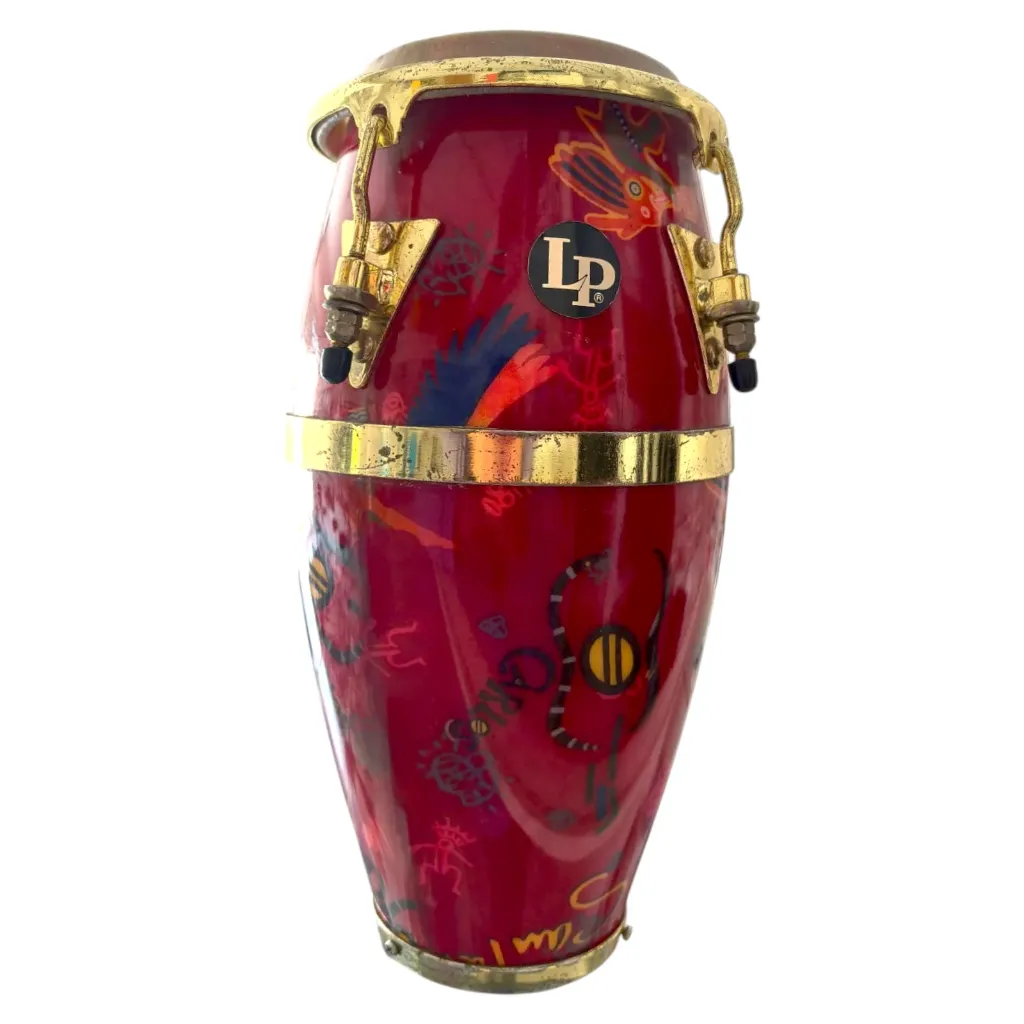 Latin Percussion LPA600 Mini Conga Santana Roja de Colección