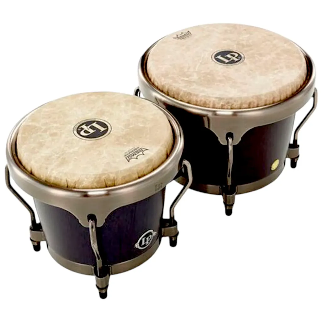 [LPH601SBB] Latin Percussion LPH601SBB Bongos Aspire Highline Negro Mate