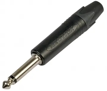 [NP2XB] Neutrik NP2XB Conector Plug Mono 6.3 mm Negro