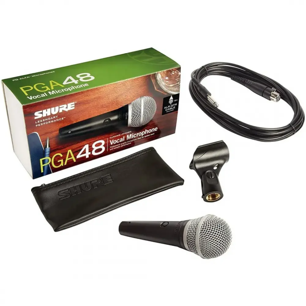 Shure PGA48XLR Micrófono Vocal Cardioide Dinámico