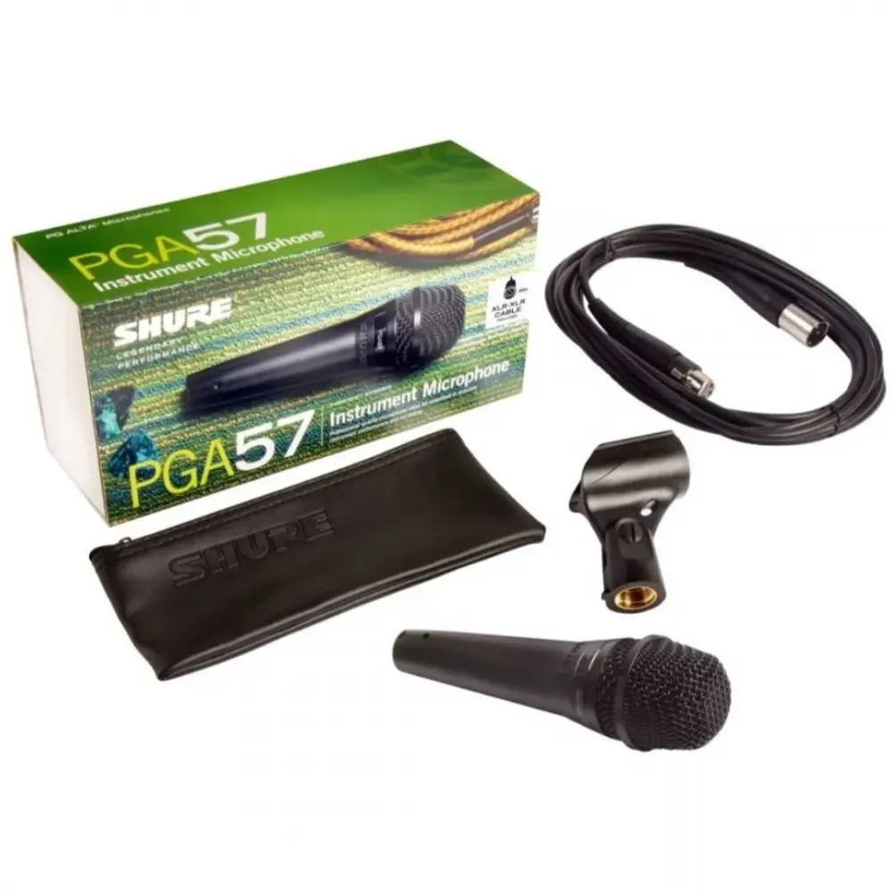 [PGA57XLR] Shure PGA57XLR Micrófono para Instrumento Dinámico Cardioide