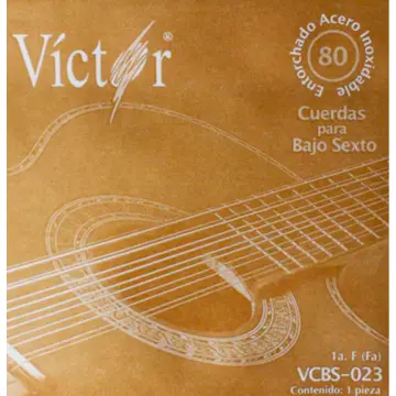 Victor VCBS023 Primera Cuerda Para Bajo Sexto de Acero Victor 