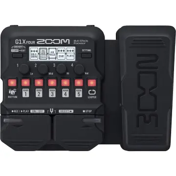 Zoom G1XFOUR Pedalera De 71 efectos, Modelos De Amplificador 