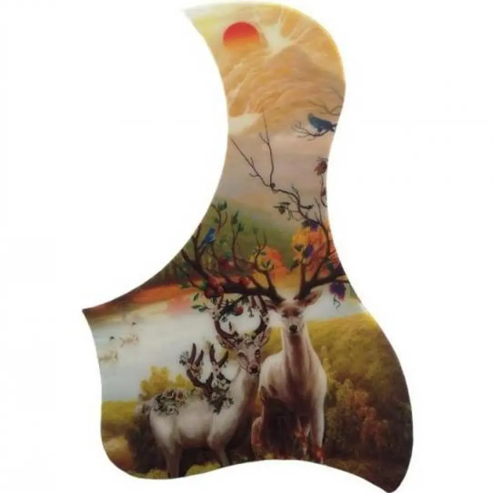 Only Music GPG029 Mica Golpeadora para Guitarra en Forma de Bota con Estampado de Venados