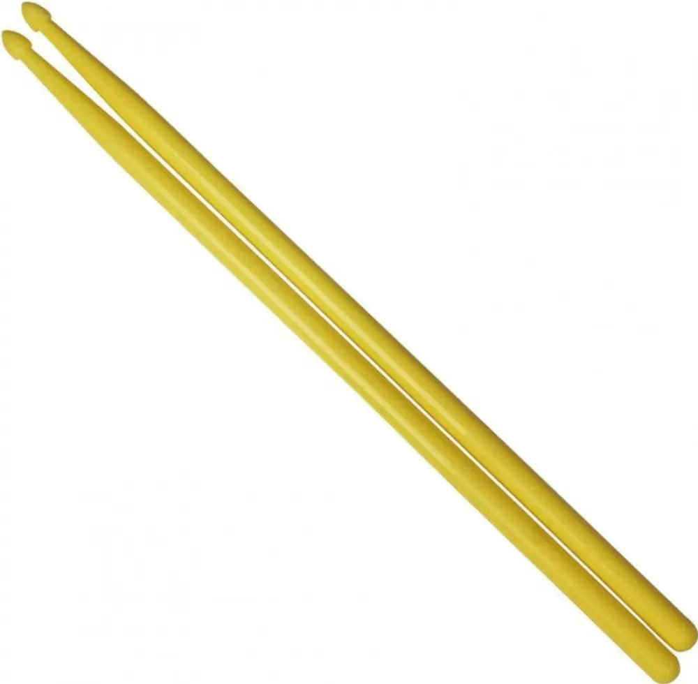 Only Music BDPYLW Baquetas de Nylon Irrompible para Baterista Amarilla