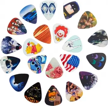 Only Music SOACH Espiga De Celuloide Varios Colores Figuras y Calibres Por Unidad 