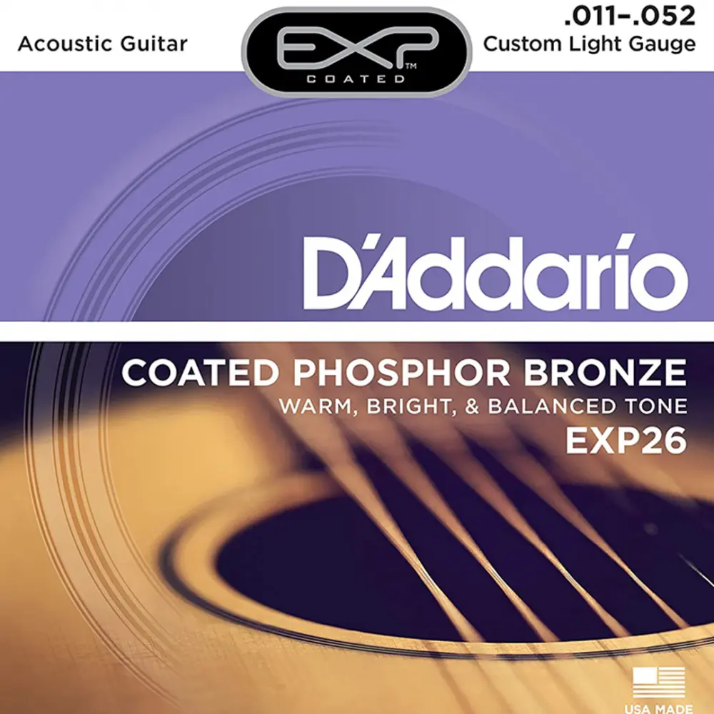 [EXP26] D’Addario EXP26 Encordadura Bronce Fosforado para Guitarra Electroacústica 11-52