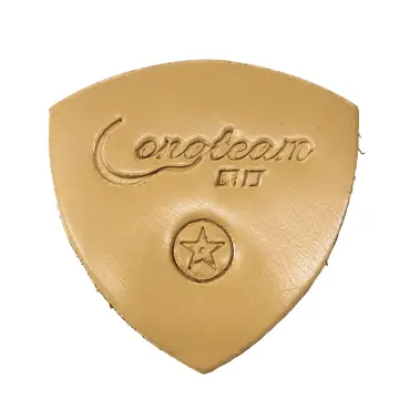 [PPU019BRL] PPU019BRL Púa de Cuero de Oveja Café Claro para Ukulele
