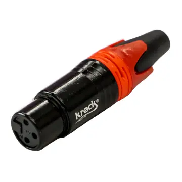 Krack KNONFR Conector XLR Hembra Rojo