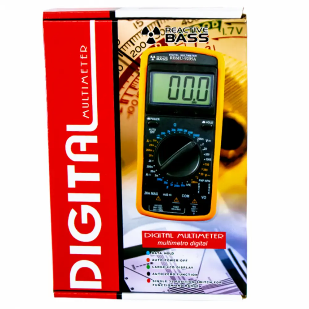 Krack RBMU9205A Multímetro Digital Diferentes Funciones