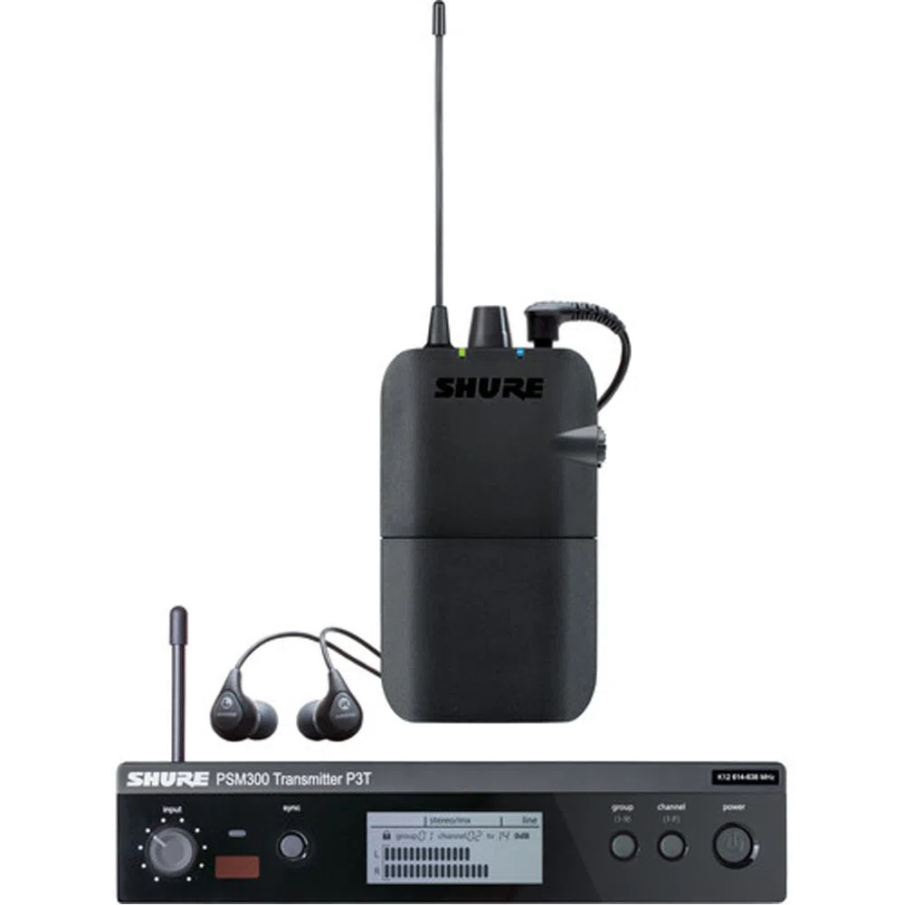 Shure P3TR112GR Monitor Personal Inalámbrico Estéreo Profesional