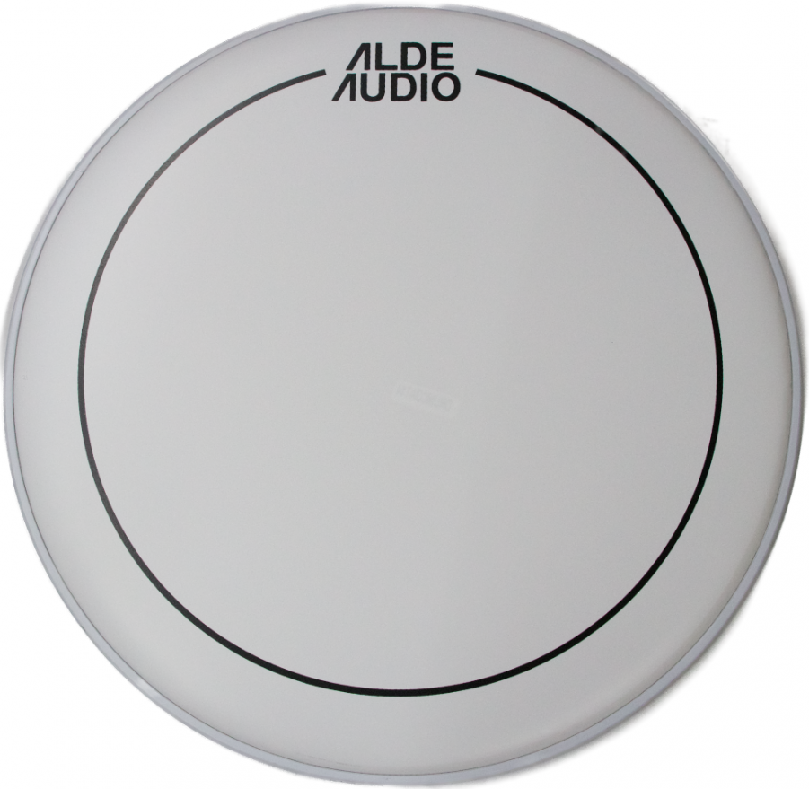 Alde Audio DRUMCOAT14 Parche Áspero En Color Blanco De 14" De Diámetro Para Tarolas Toms