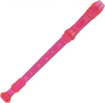 FLAPNK Flauta Dulce Escolar Rosa Transparente