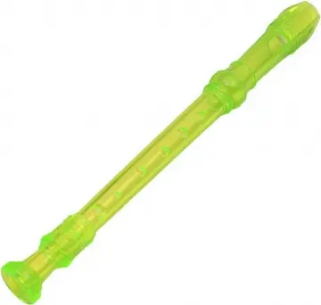 FLAGRN Flauta Dulce Escolar Verde Transparente