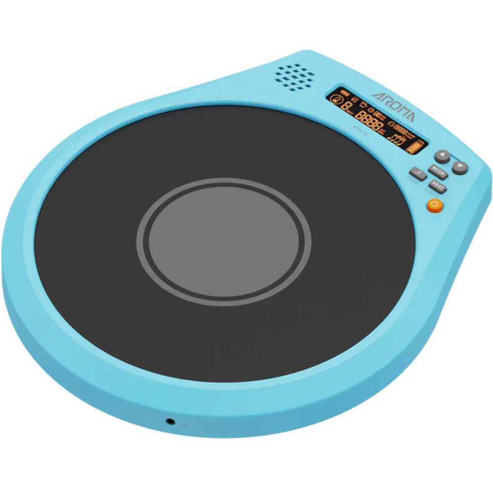 Aroma APD10BLU Practicador de Percusión Electrónico Azul