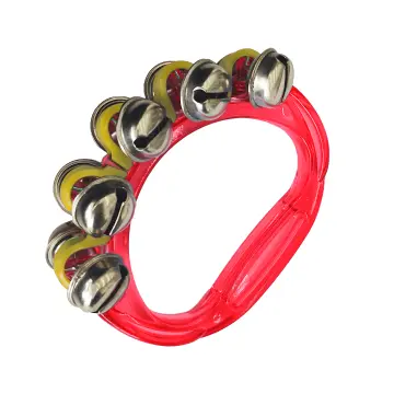PC10RED Pulsera de 10 Cascabeles Doble Hilera Roja