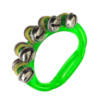 PC10GRN Pulsera de 10 Cascabeles Doble Hilera Verde