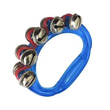 PC10BLU Pulsera de 10 Cascabeles Doble Hilera Azul