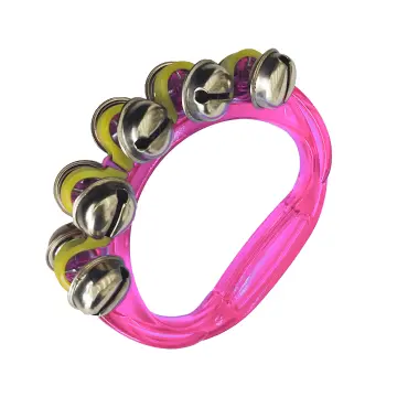 PC10PNK Pulsera de 10 Cascabeles Doble Hilera Rosa
