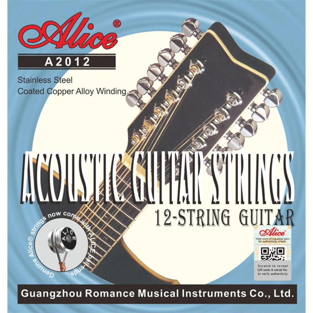 [A2012] Alice A2012 Encordadura Copper Alloy para Guitarra de 12 Cuerdas 10-47