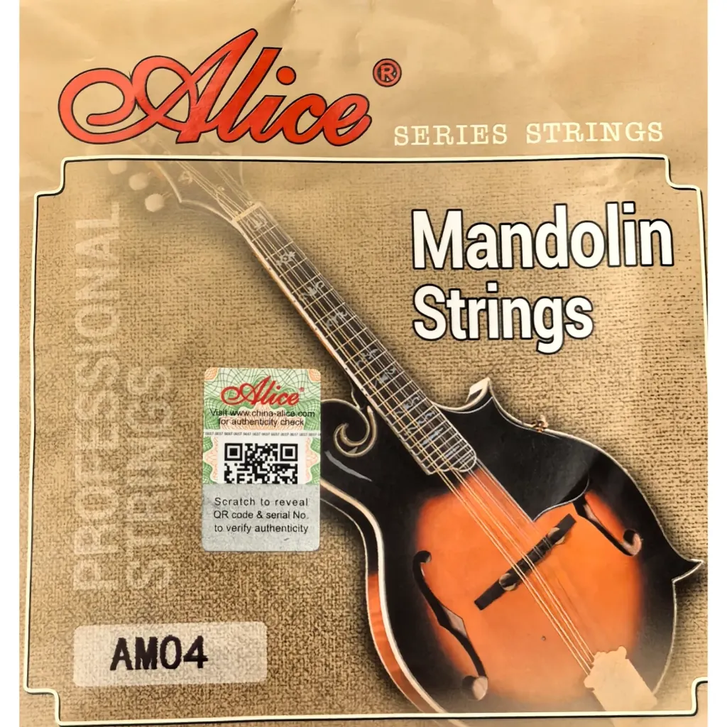 [AM04] Alice AM04 Cobre Plateado Encordadura para Mandolina 8 Cuerdas 10-34
