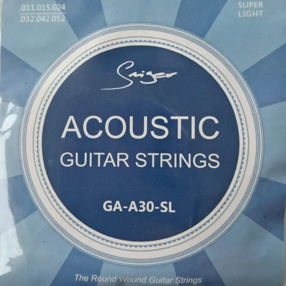 🎸GAA30SL Encordadura para Guitarra Acustica Folk Dale un sonido brillante y potente a tu guitarra ✨ 
