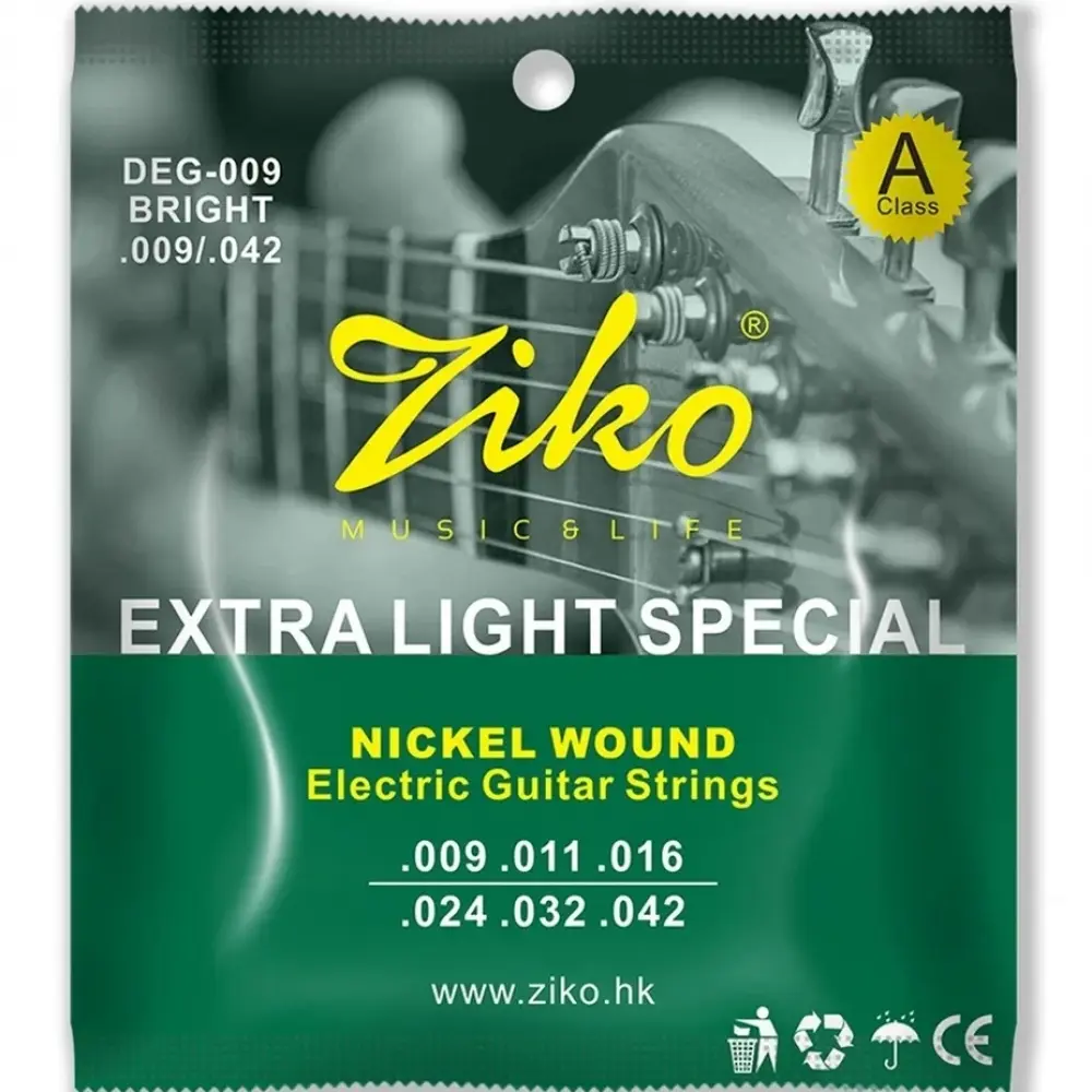 [DEG009] Ziko DEG009 Encordadura para Guitarra Eléctrica 9-42