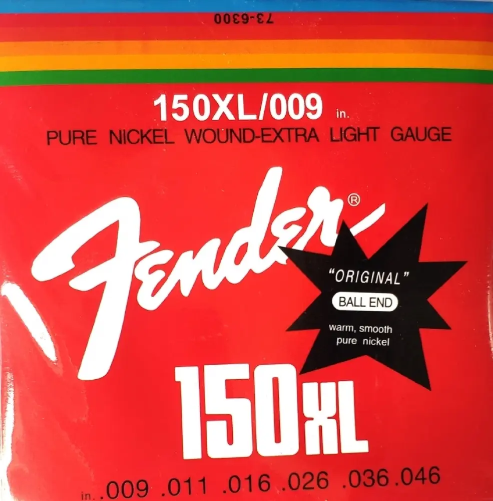 Fender 150XL009 Pure Encordadura de Nickel Guitarra Eléctrica 9-40