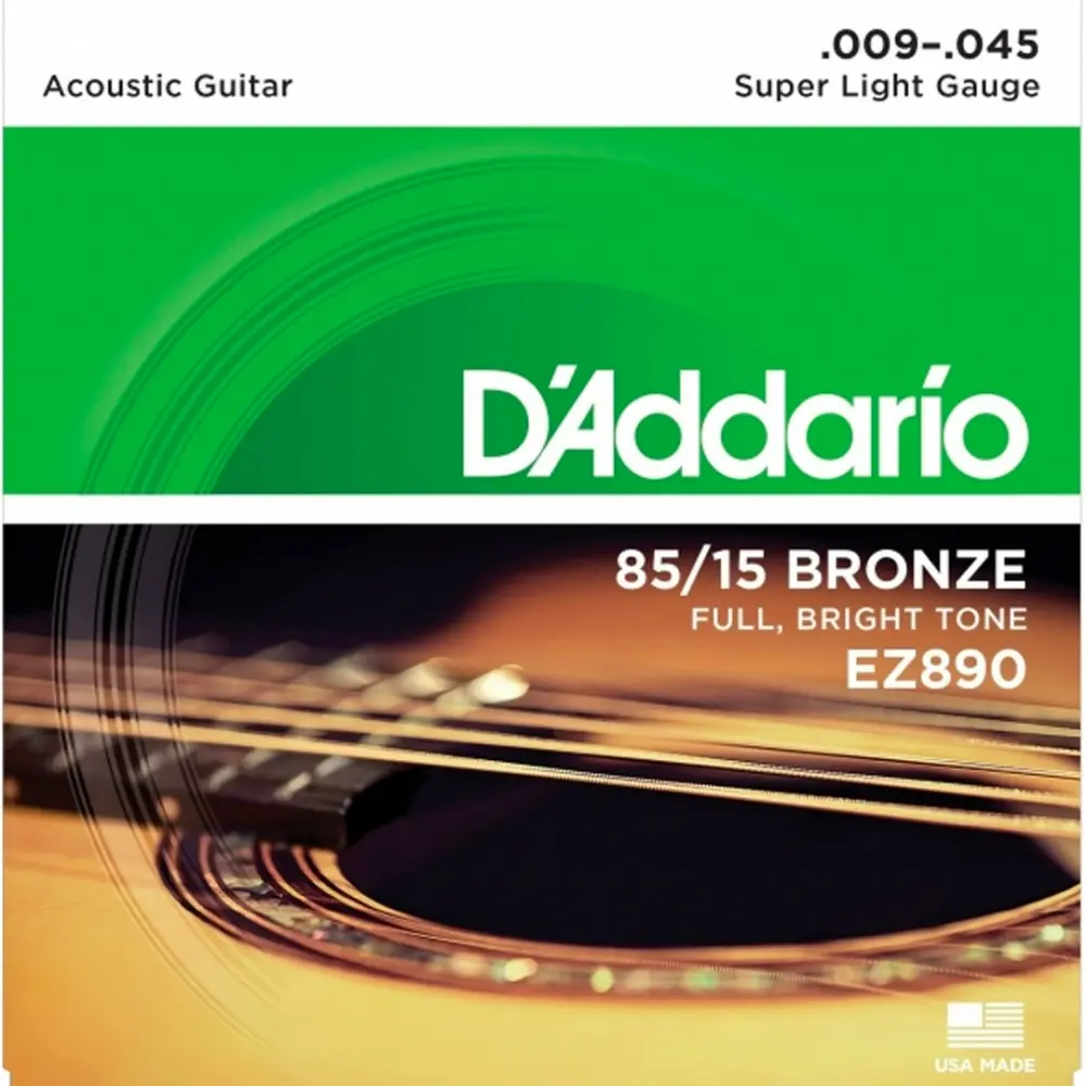[EZ890] D’Addario EZ890 Encordadura para Guitarra Electroacústica 9-45