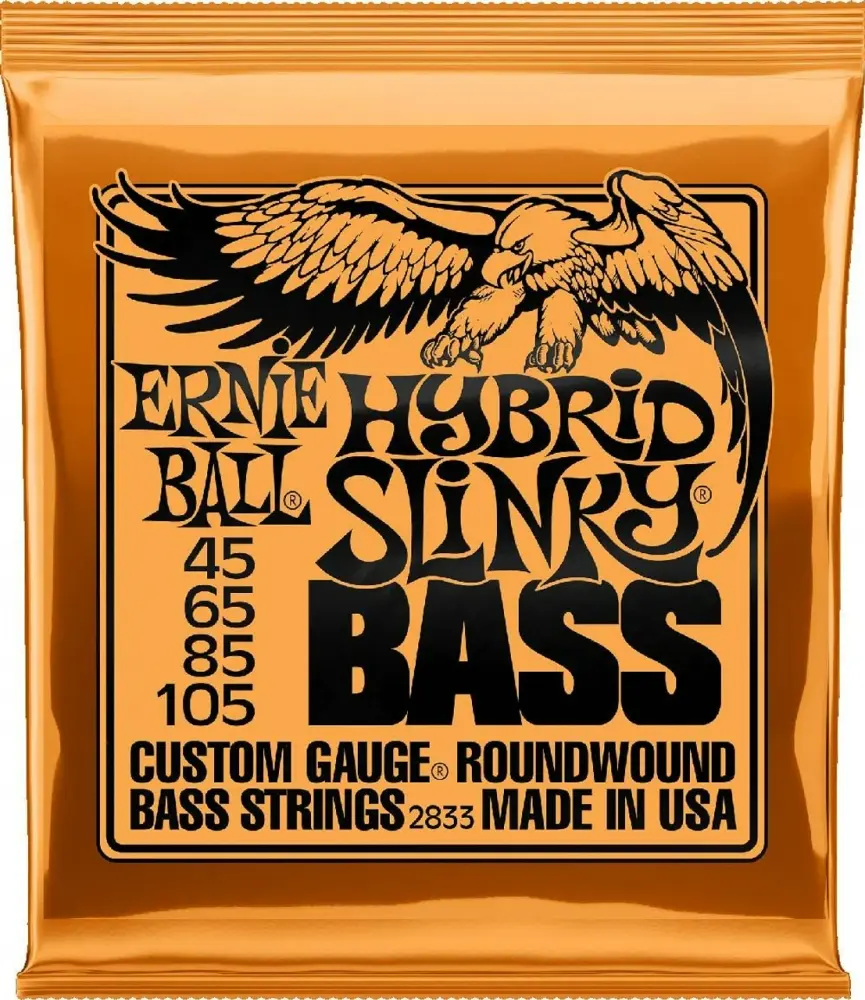[2833] Ernie Ball Hybrid Slinky 2833 para Bajo Eléctrico 4 Cuerdas 45-105