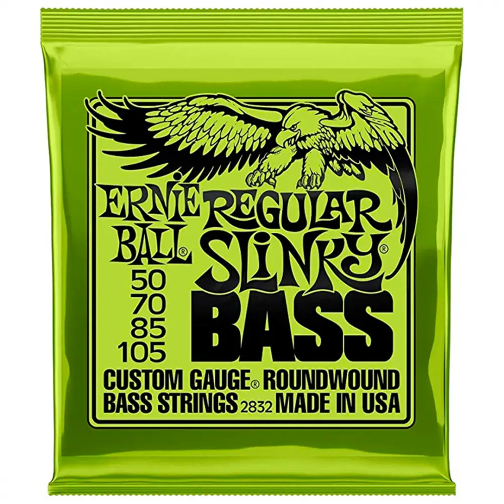 [2832] Ernie Ball Regular Slinky 2832 Encordadura para Bajo Eléctrico 4 Cuerdas 50-105