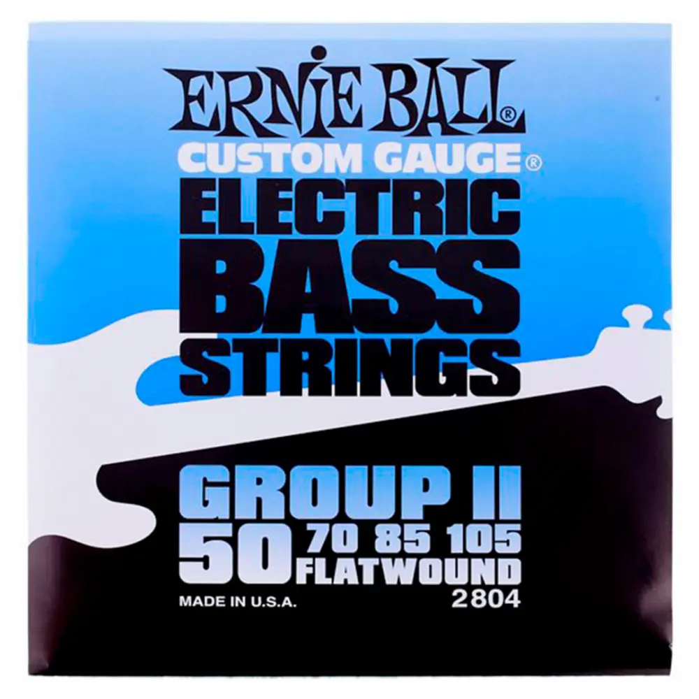 [2804] Ernie Ball 2804 Custom Gauge para Bajo Eléctrico 4 Cuerdas 50-105