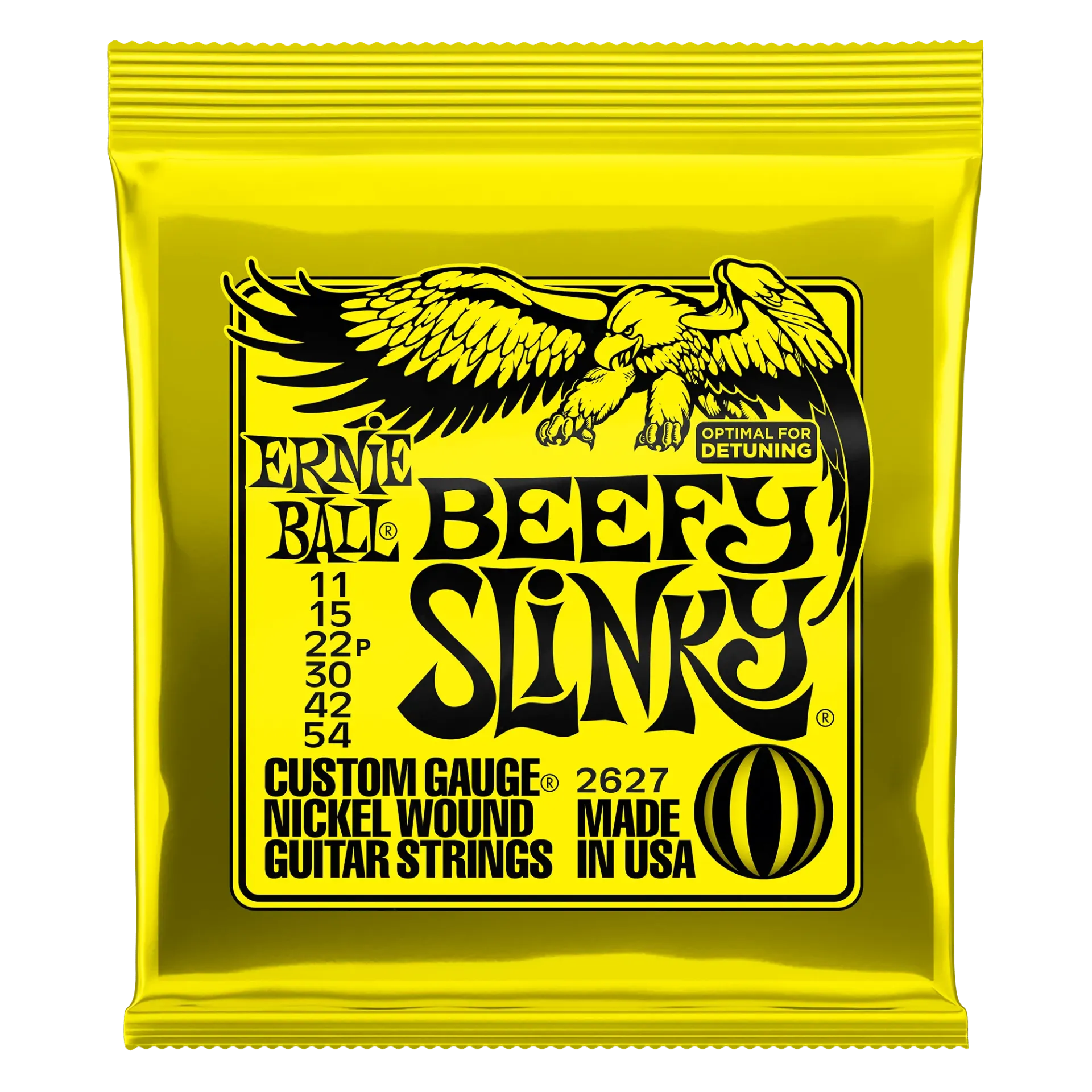 [2627] Ernie Ball 2627 Beefy Slinky Nickel Wound Encordadura para Guitarra Eléctrica 11-54