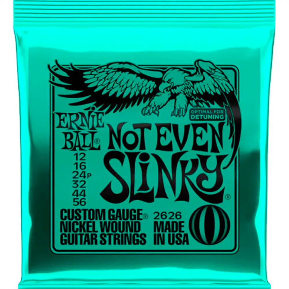 Ernie Ball Not Even Slinky 2626 Encordadura 12-56 Para Guitarra Eléctrica
