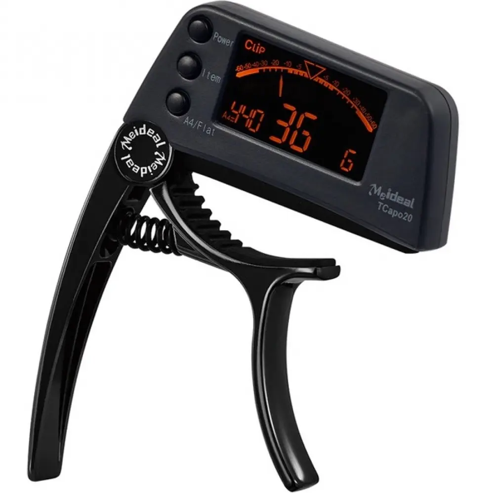 Medial TCAPO Capotrasto Con Afinador Electrónico Para Guitarra