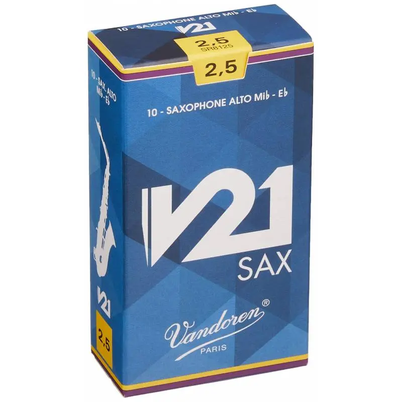 [SR8125] Vandoren Azul Claro V21 Caña para Saxofón Alto (Caña 2.5)