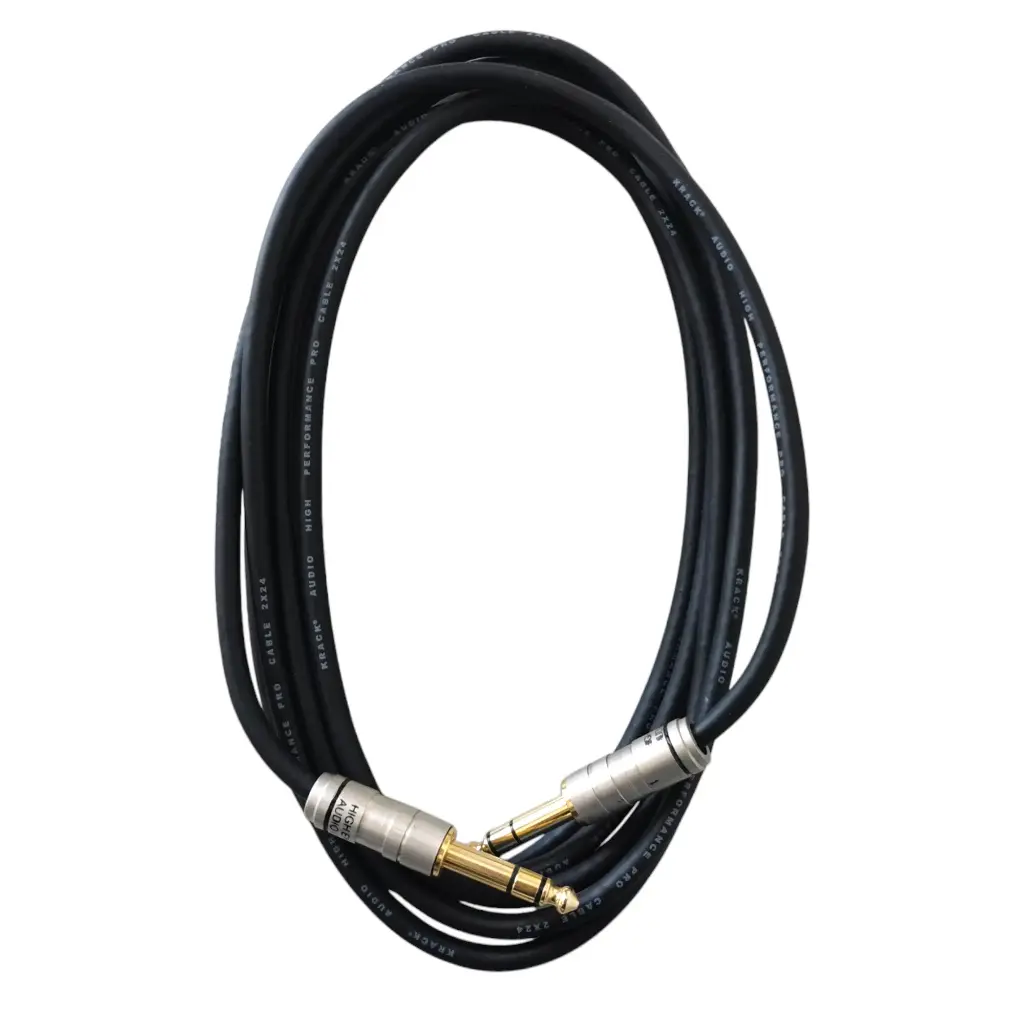 CPSPS2MBLK Cable Plug a Plug Stereo 6.3 mm de 2 metros