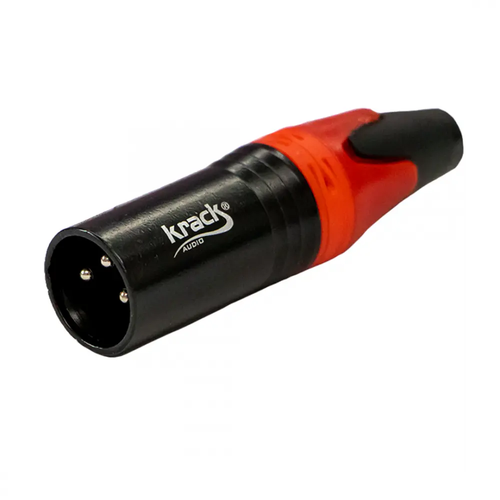 [KNONMR] Krack KNONMR Conector XLR Macho Rojo