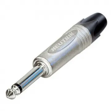 Neutrik NP2XN Conector XLR Plug 6.3 Mono Niquelado