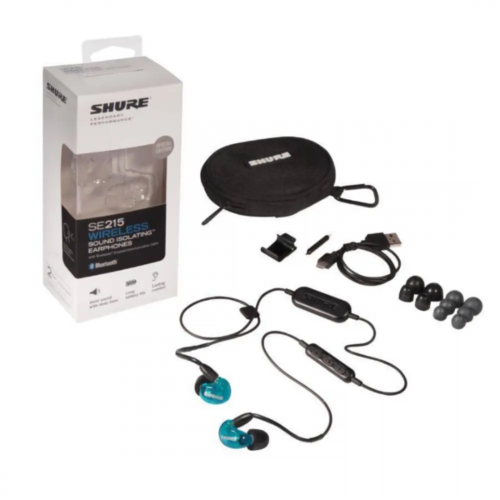 [SE215SPEBBT1] Shure SE215SPEBBT1 Audífonos Sound Isolating con Bluetooth