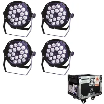Megaluz 18X10WIRGBWAKIT Kit 4 Luces Par LED 18 x 10W RGBWA