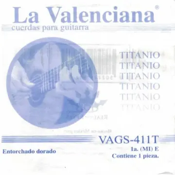 La Valenciana VAGS411T Primera Cuerda de Titanio para Guitarra Acústica