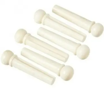 [A021GYP] Alice A021GYP Pines para Guitarra Acústica Blancos Bolsa con 6 Unidades