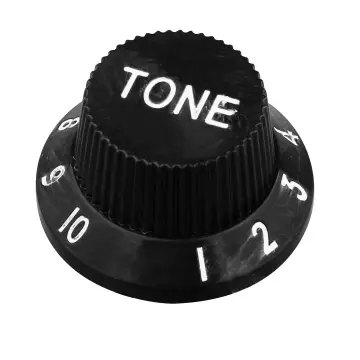 Only Music KB2T Botón Para Tono De Guitarra Eléctrica Negra