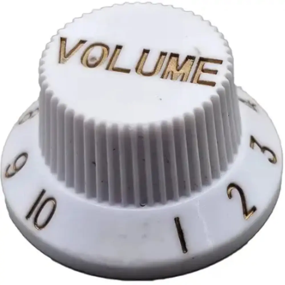 [KB1V] KB1V Botón Blanco para Volumen de Guitarra Eléctrica