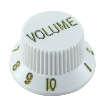 Only Music KB1V Botón Para Volumen De Guitarra Eléctrica Blanco