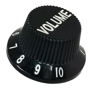 [KB2V] KB2V Botón Negro para Volumen de Guitarra Eléctrica