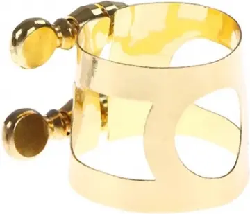 ASA3G Abrazadera De Metal Dorado Para Saxofón Alto