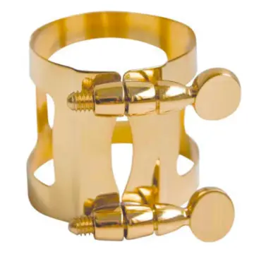 AST2G Abrazadera De Metal Dorado Para Saxofón Tenor
